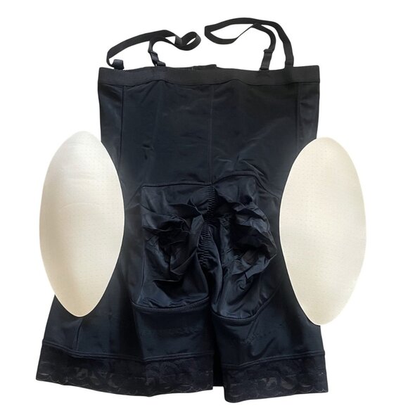 Removable Padded Hips-Butt Lifter Waist Control Body Shaper BBL Fajas Shorts - Picture 4 of 7